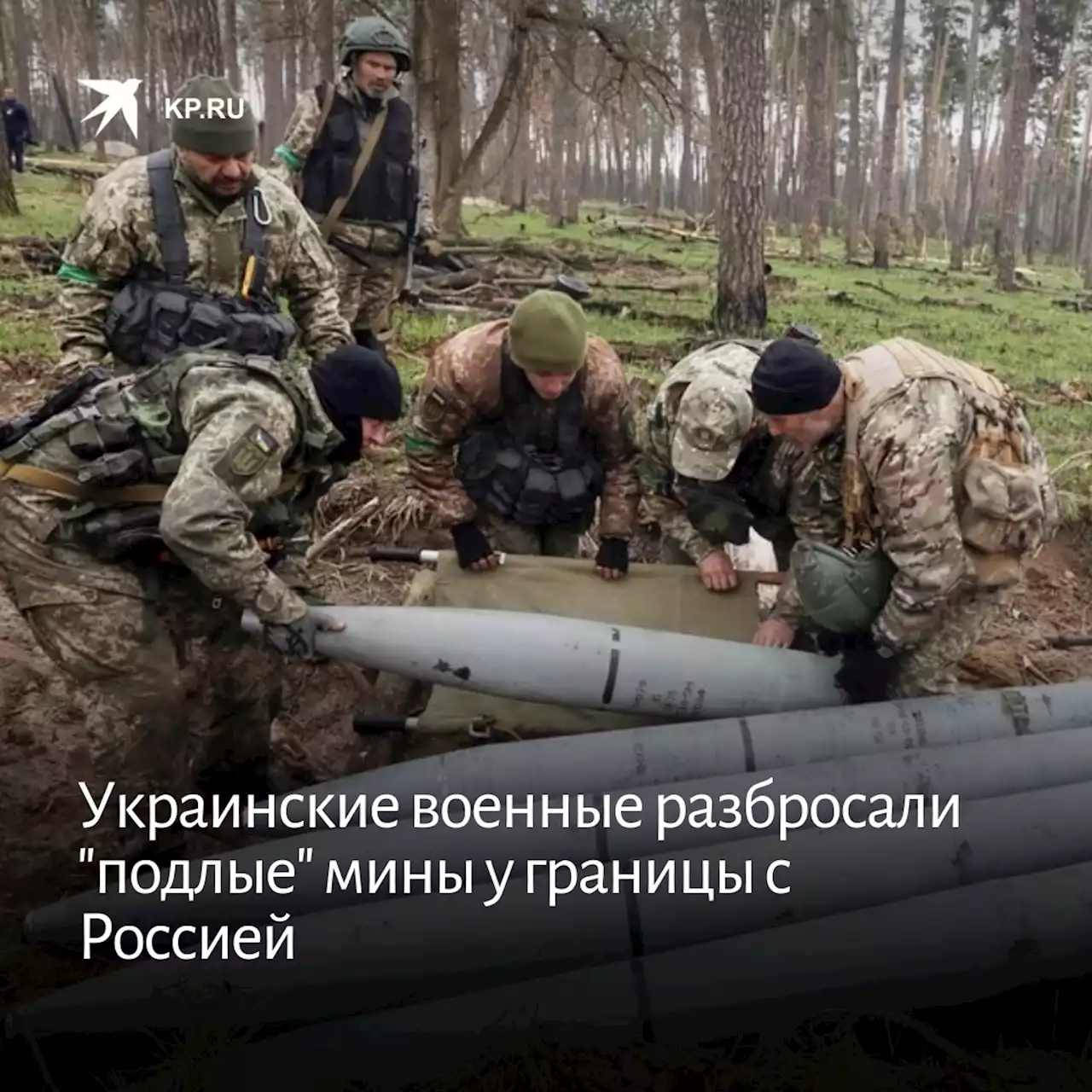 Украинские военные разбросали 'подлые' мины у границы с Россией