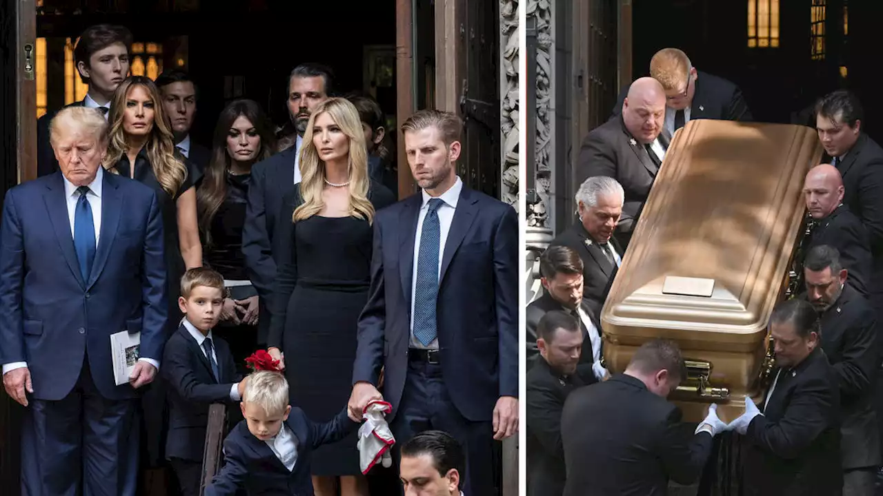 Donald Trump says final goodbye to ex-wife Ivana Trump at emotional funeral