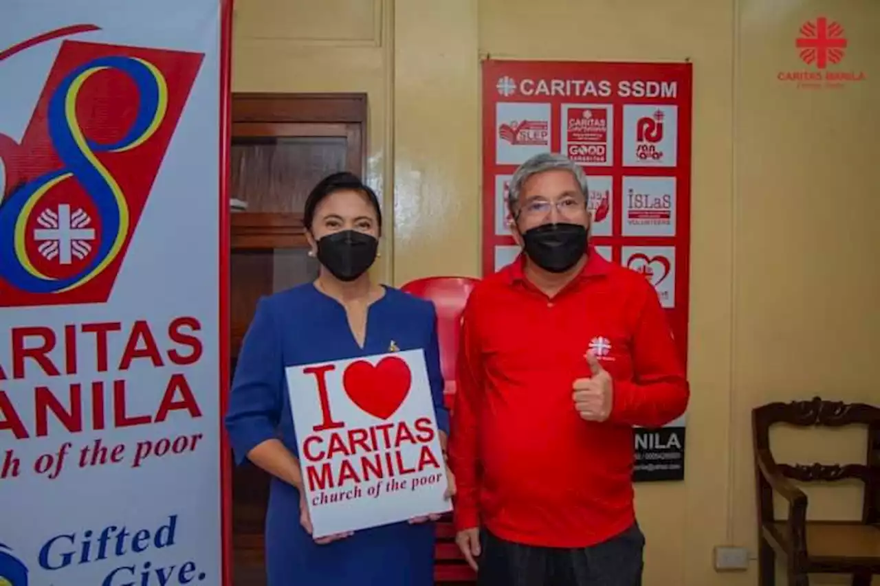 Robredo visits Caritas Manila