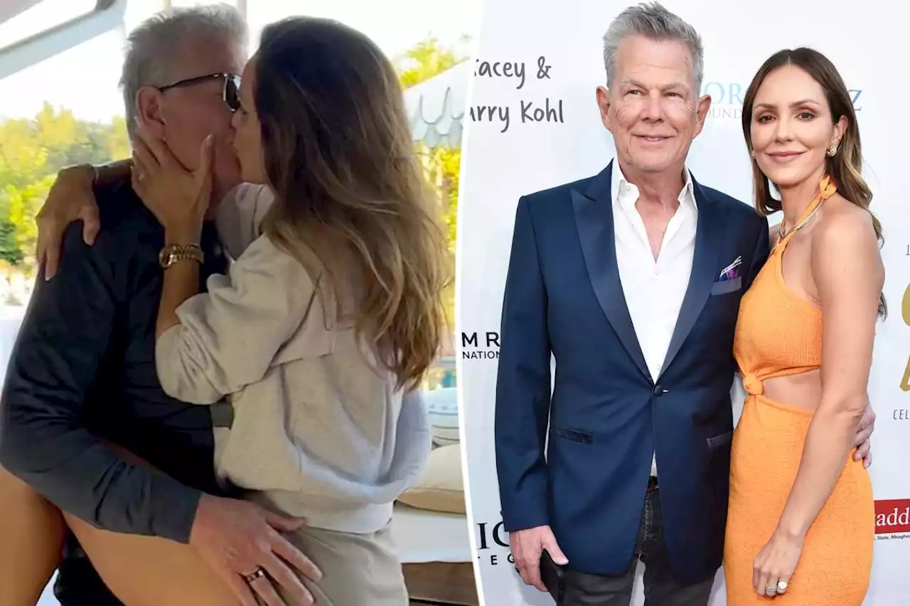 Katharine McPhee makes out with, climbs all over David Foster