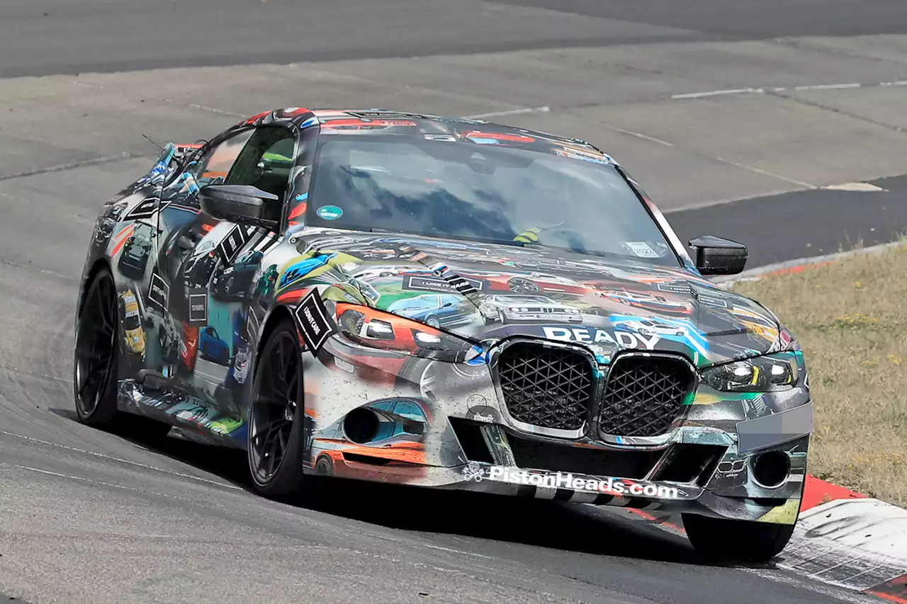 BMW CSL Hommage testing on the Nordschleife