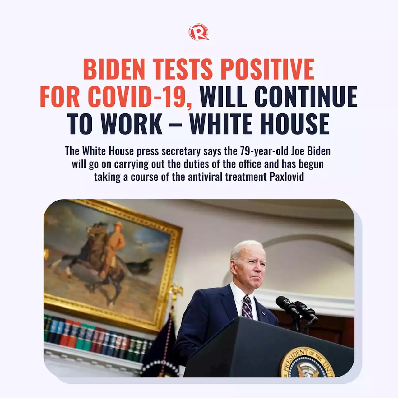 Biden tests positive for COVID-19, will continue to work – White House