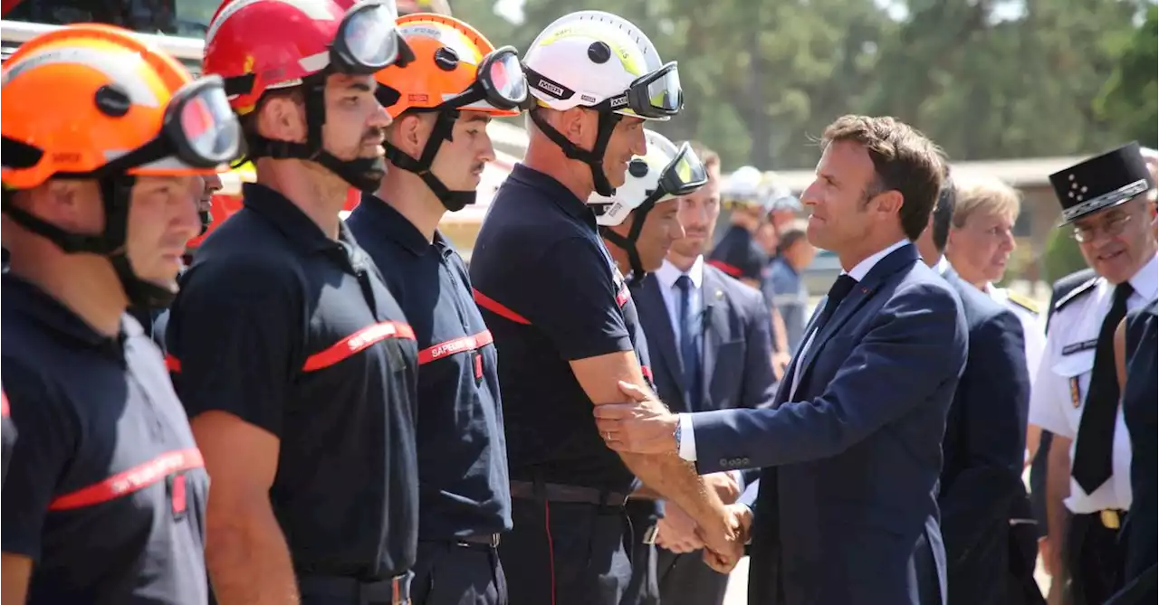 France's Macron pledges to step up fight against climate change as he visits wildfires