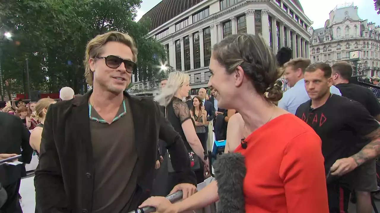 Brad Pitt says wearing a skirt 'is all about the breeze'