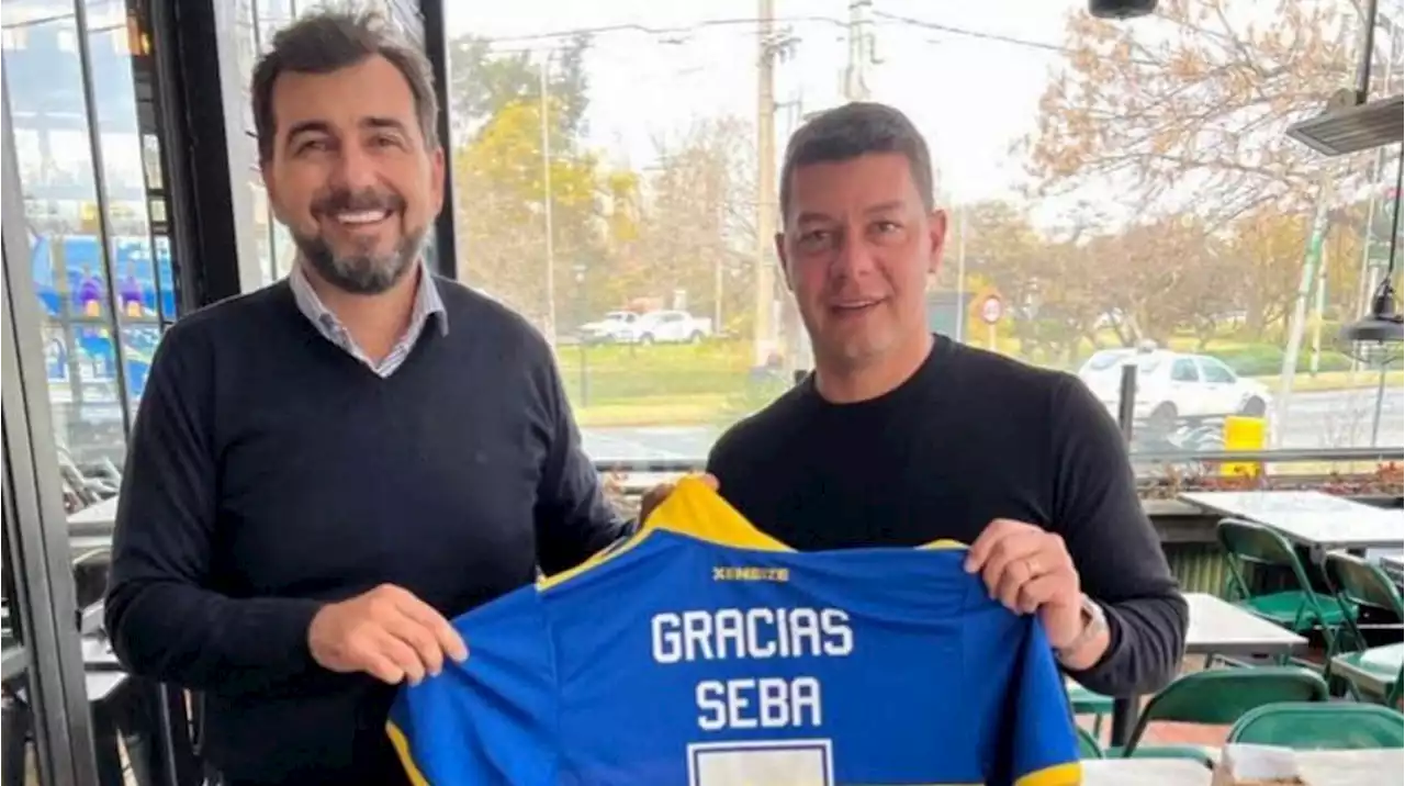 Arde la interna en Boca: Sebastián Battaglia se sacó una foto con un candidato a presidente de la oposición