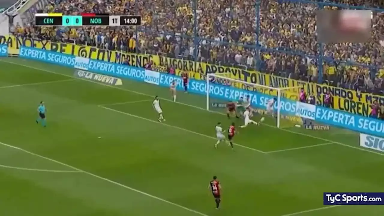 Video: el palo de Pablo Pérez en Rosario Central vs. Newell's - TyC Sports