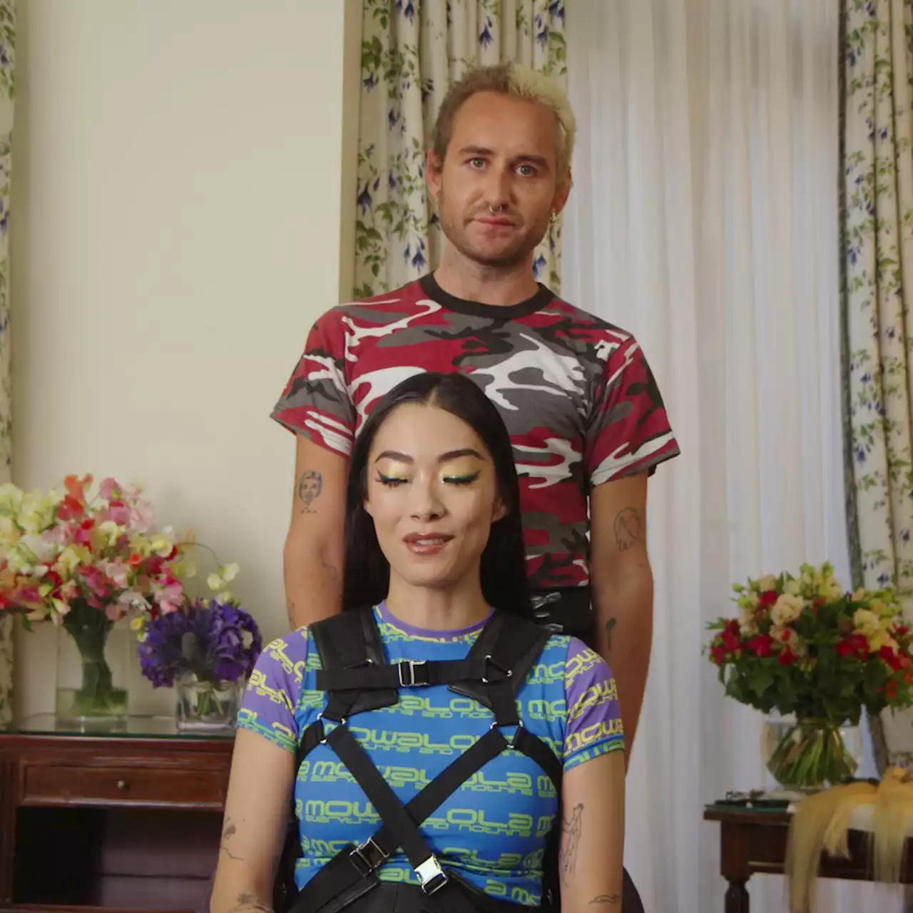 How to Create an Invisible Ponytail, Courtesy of Rina Sawayama and Jake Gallagher