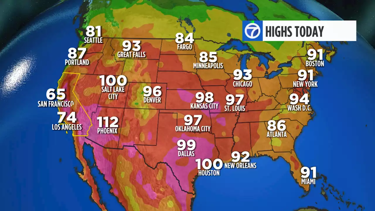 Dangerous heat wave threatens much of US... except in the Bay Area