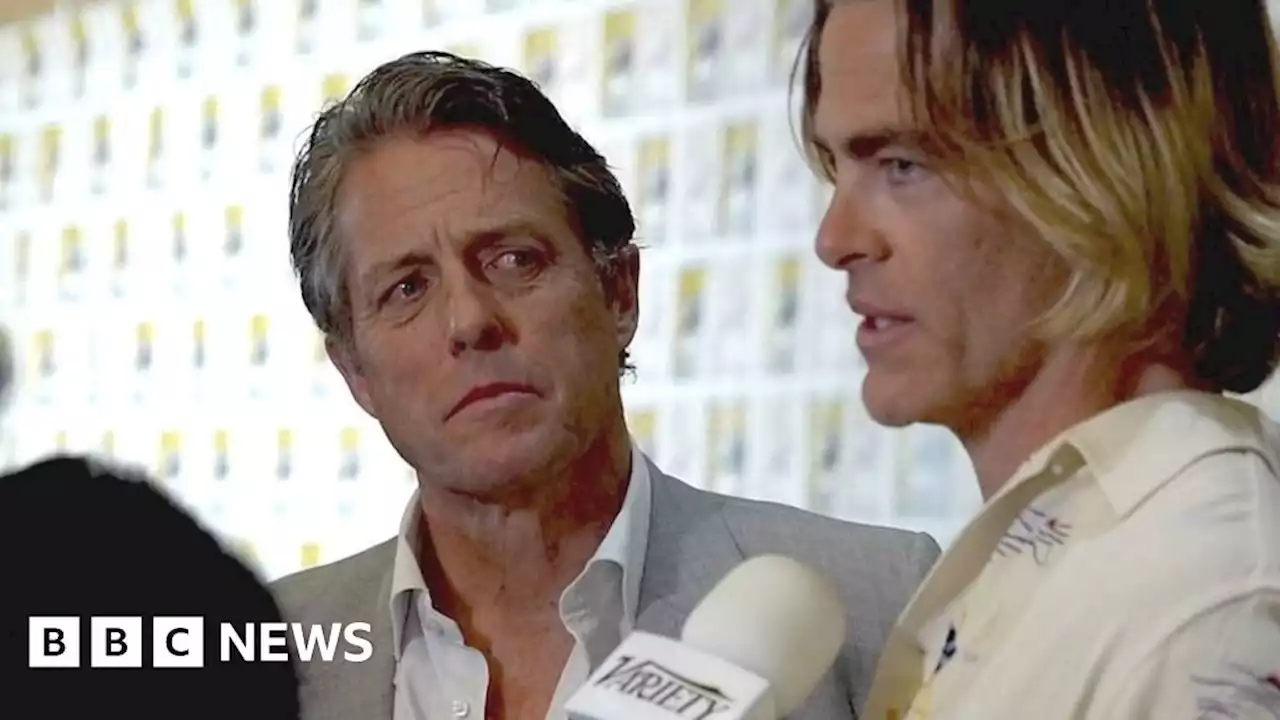 Chris Pine gives Hugh Grant a lesson in movie terms