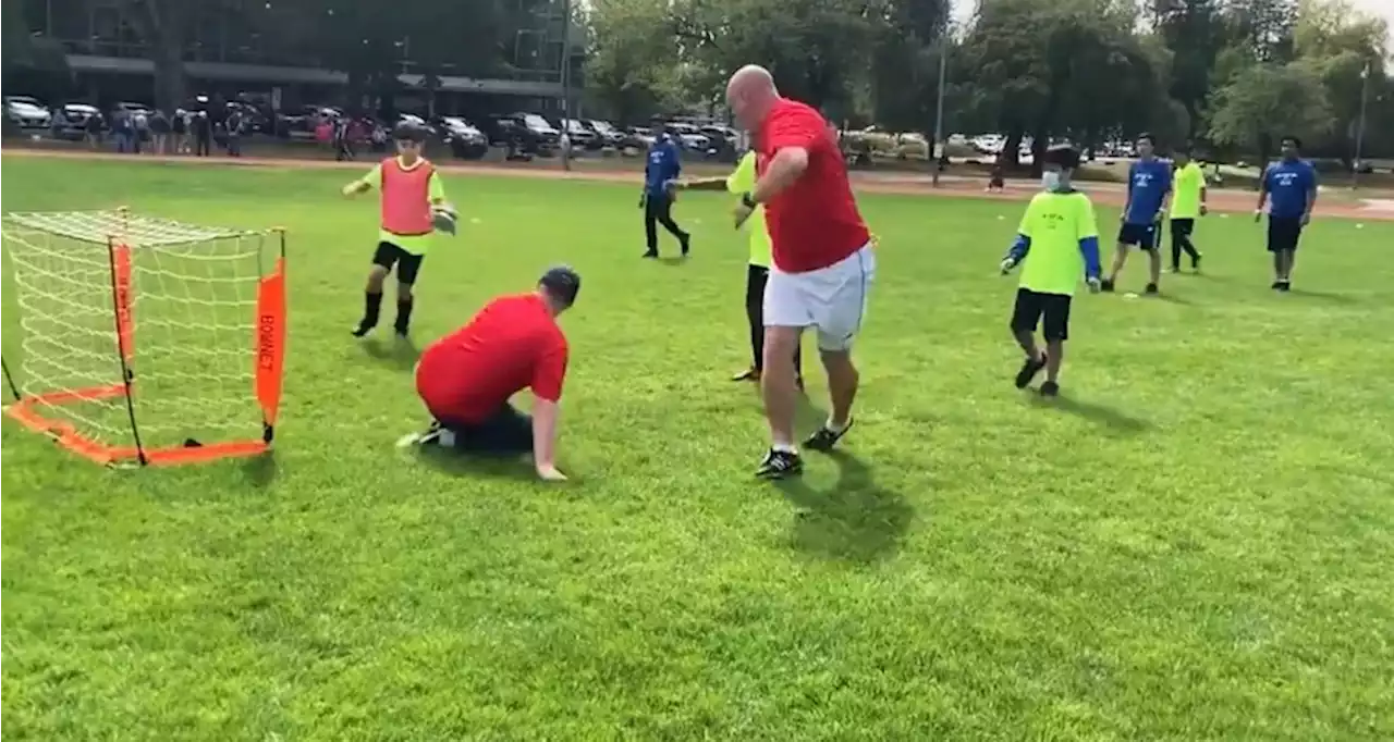 Burnaby RCMP connecting with youth through community soccer camps