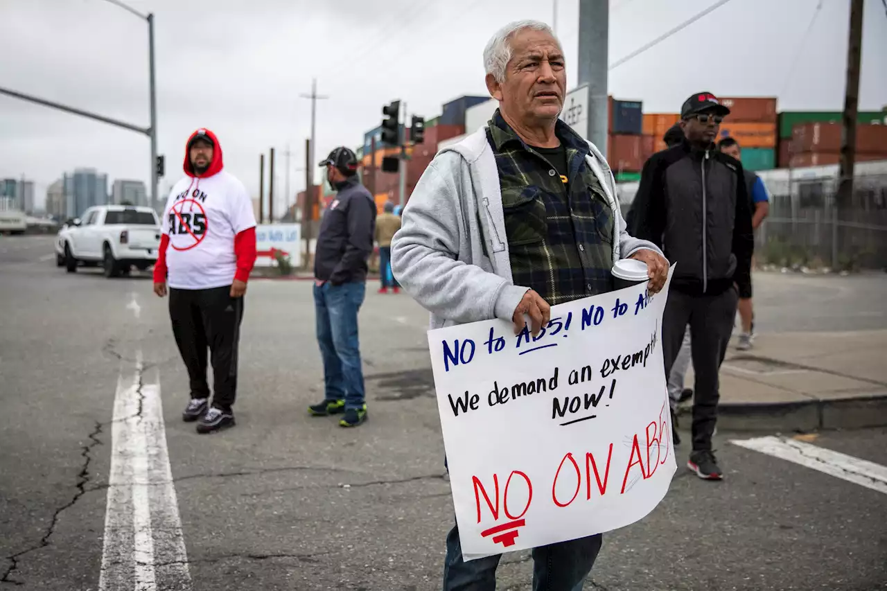 Truckers demand action from Newsom amid port blockade