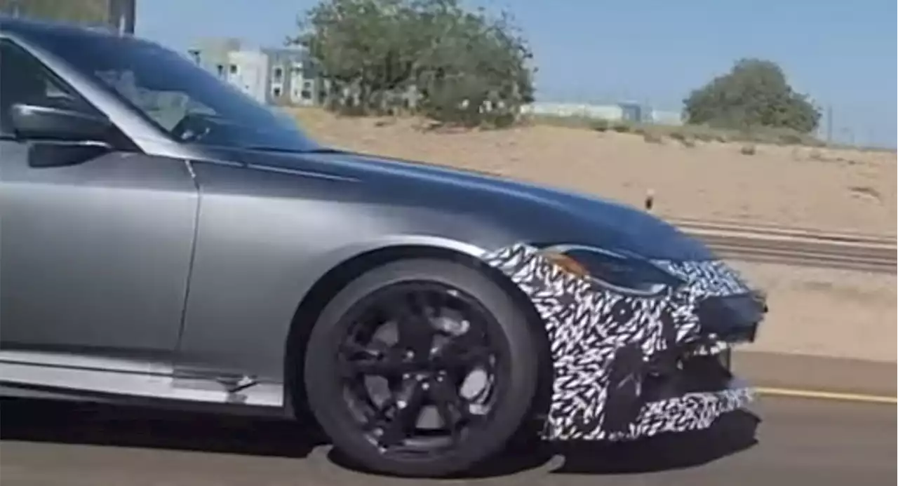 Could This Mystery 2023 Nissan Z Spied In The USA Be Hiding The Customized Proto's Split Grille? | Carscoops