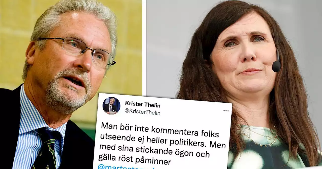 Högerdebattör i blåsväder efter kommentar om Märta Stenevis utseende