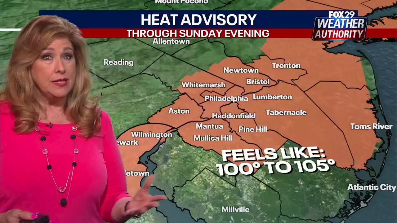 Weather Authority: Heatwave continues for 5th day, Heat Advisory in effect until Sunday