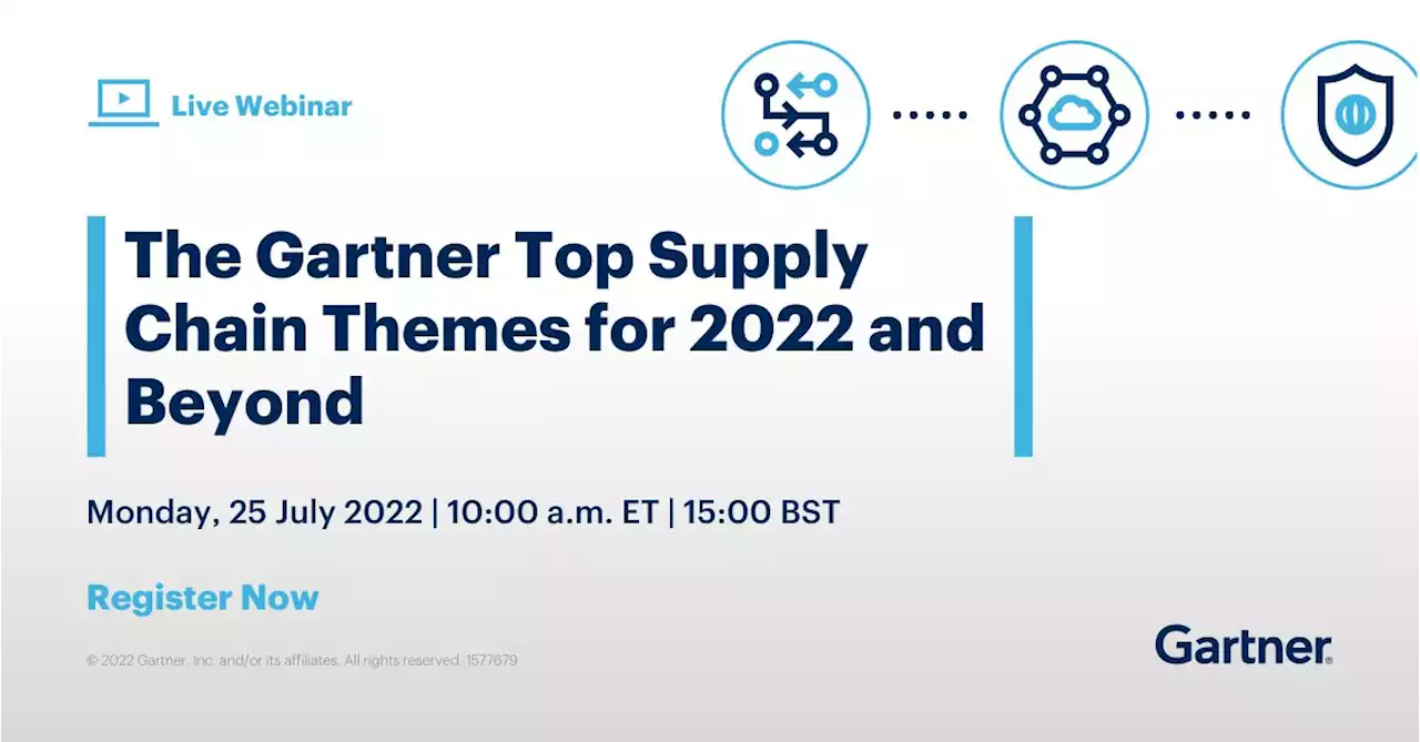 The Gartner Top Supply Chain Themes for 2022 and Beyond