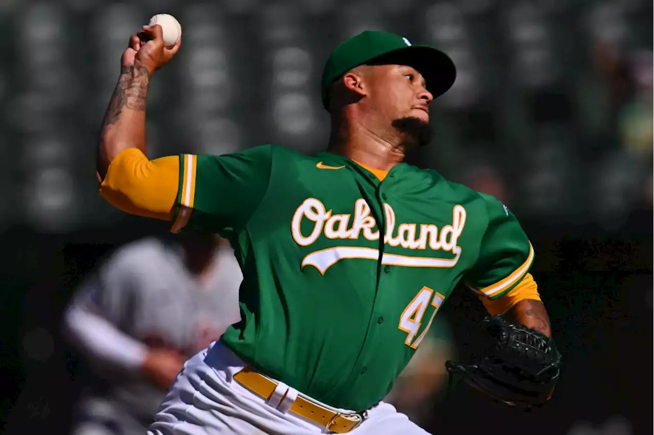 A’s right-hander has brief outing in return as Oakland beats Detroit Tigers