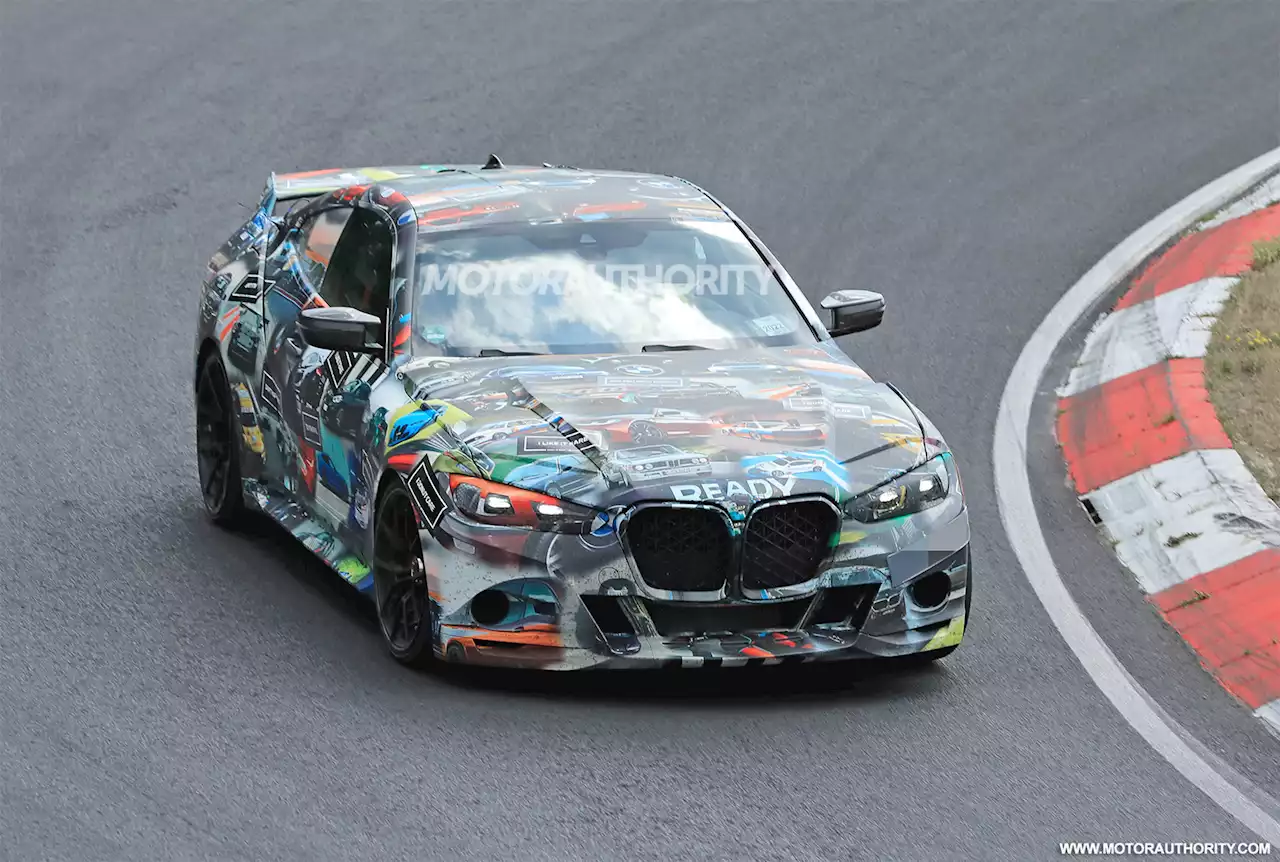 BMW 3.0 CSL homage spy shots and video: M4 CSL-based special edition coming soon