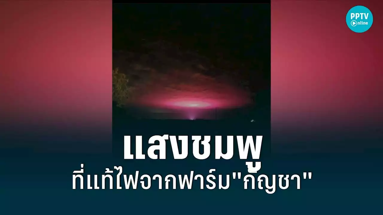 แสงชมพูเหนือเมืองออสซี่ ที่แท้ไฟจากฟาร์ม'กัญชา'