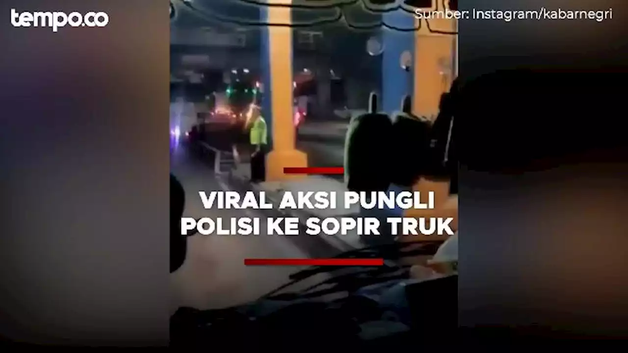 Viral Polisi Diduga Pungli ke Sopir Truk di Gerbang Tol, Sedang Diselidiki