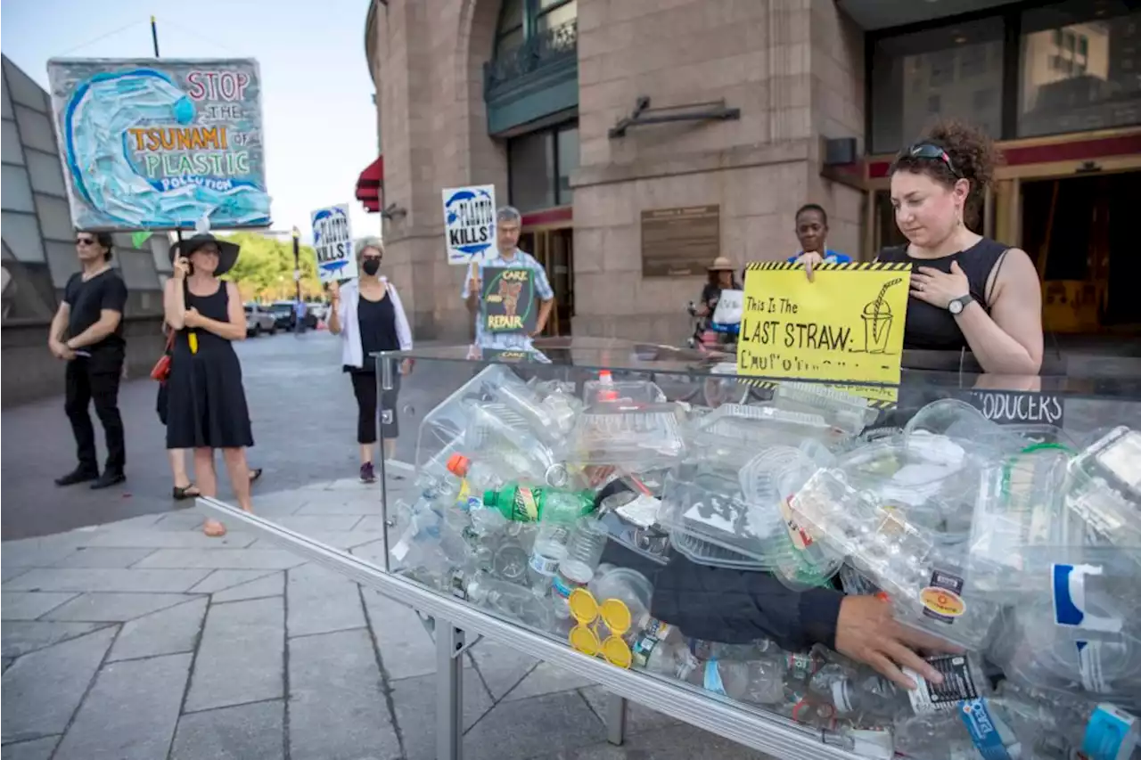 With 'Death by Plastic,' an artist eulogizes our planet to call attention to pollution