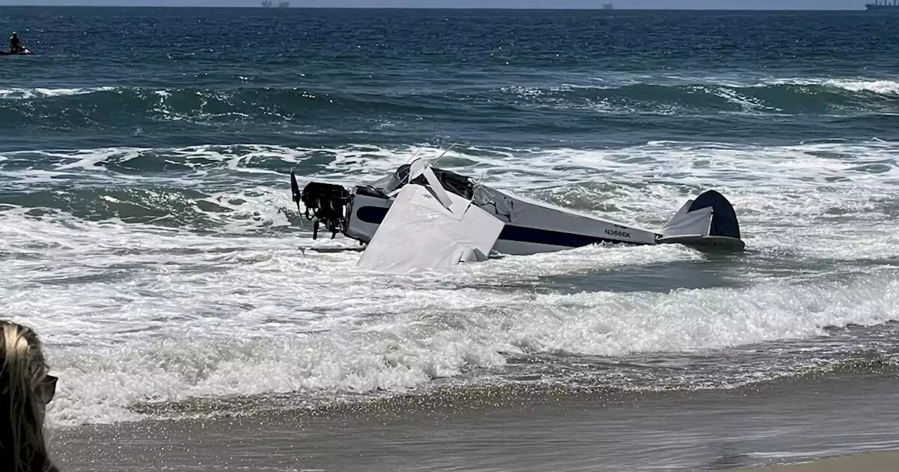 Small plane crashes in ocean off Huntington Beach