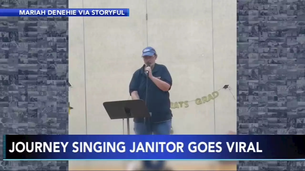 Janitor becomes global sensation from 'Don't Stop Believin'' performance