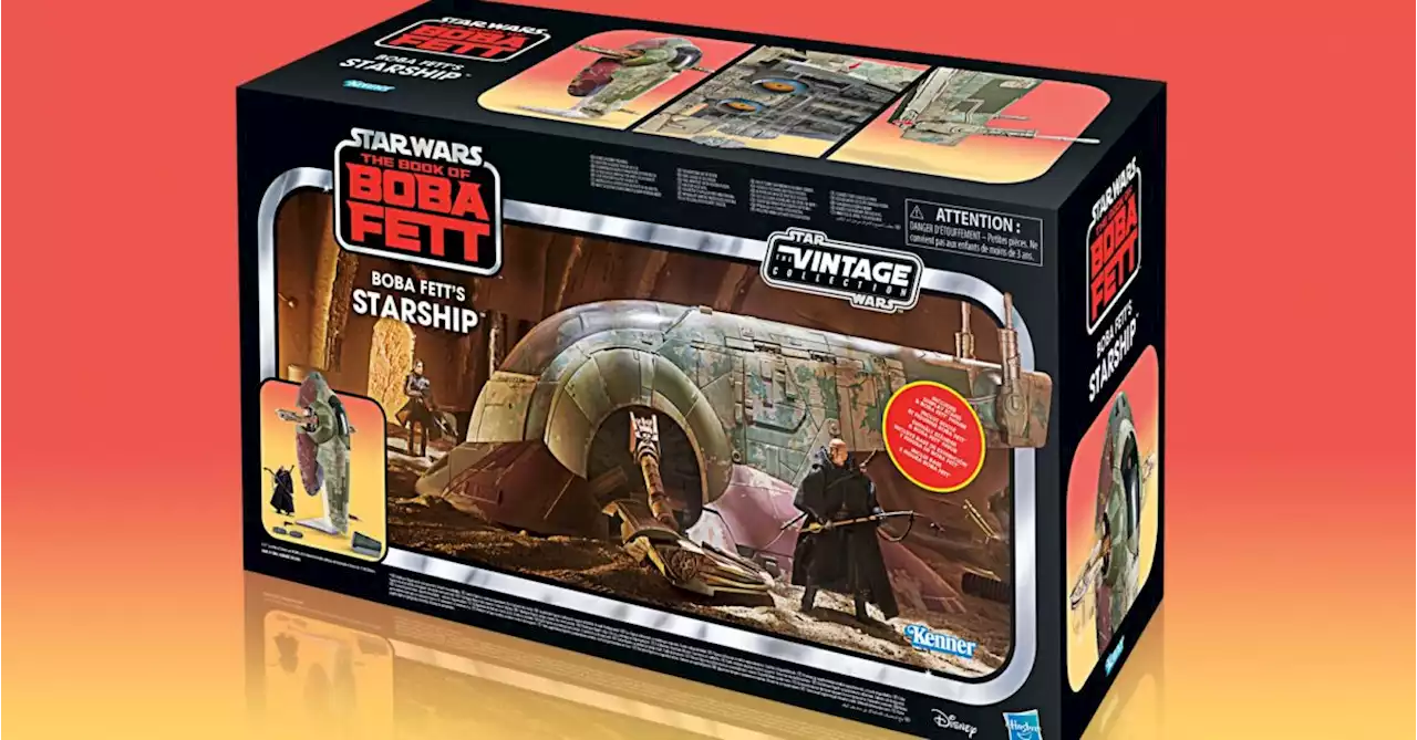 The Book of Boba Fett Boba's Starship Vehicle Set Debuts from Hasbro