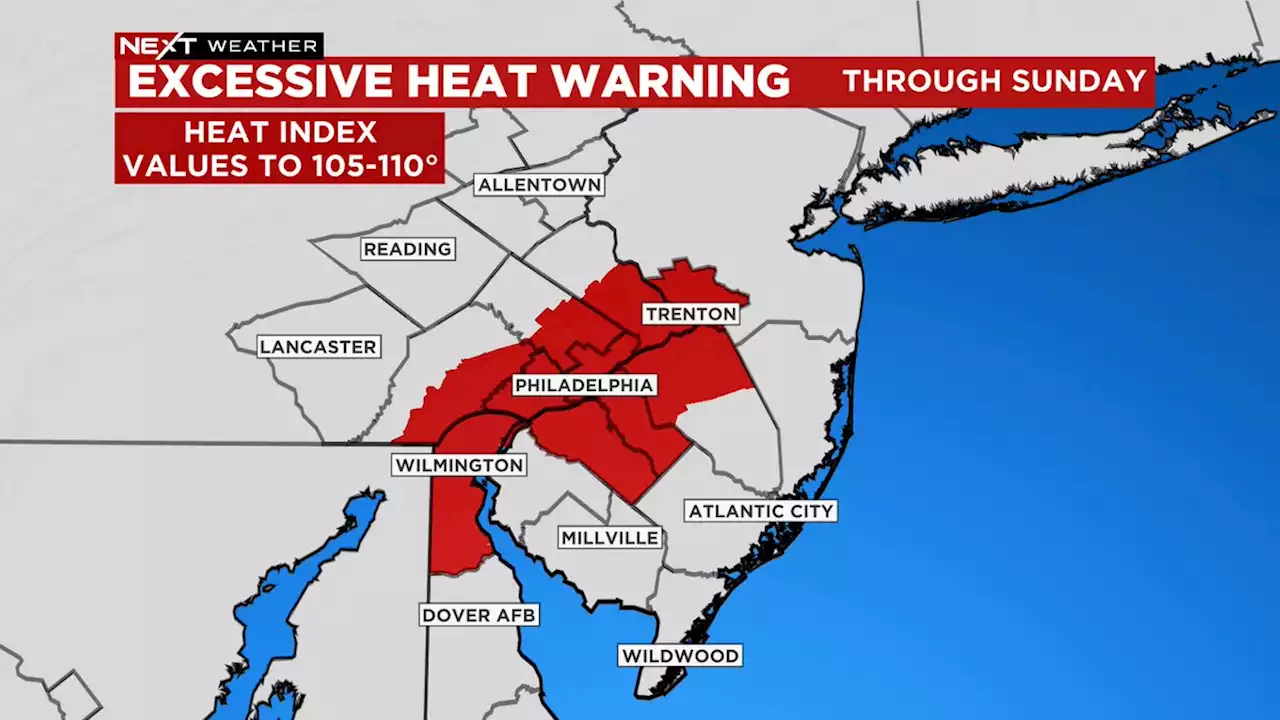 Philadelphia Weather: Excessive Heat Warning Issued For Parts Of Delaware Valley