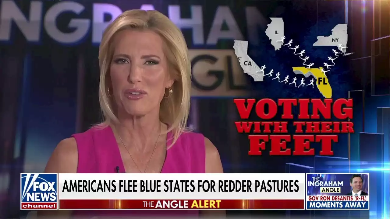 Laura Ingraham: Americans seeing red, fleeing blue states