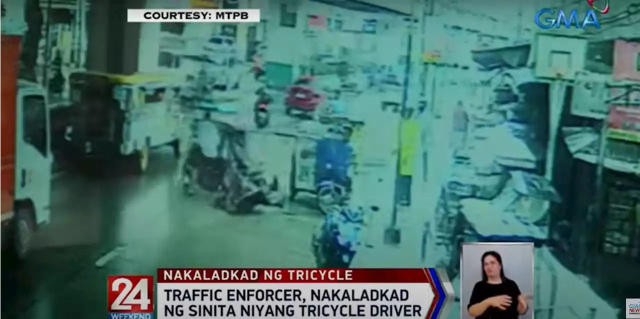 Traffic enforcer, nakaladkad ng sinitang tricycle driver sa Maynila