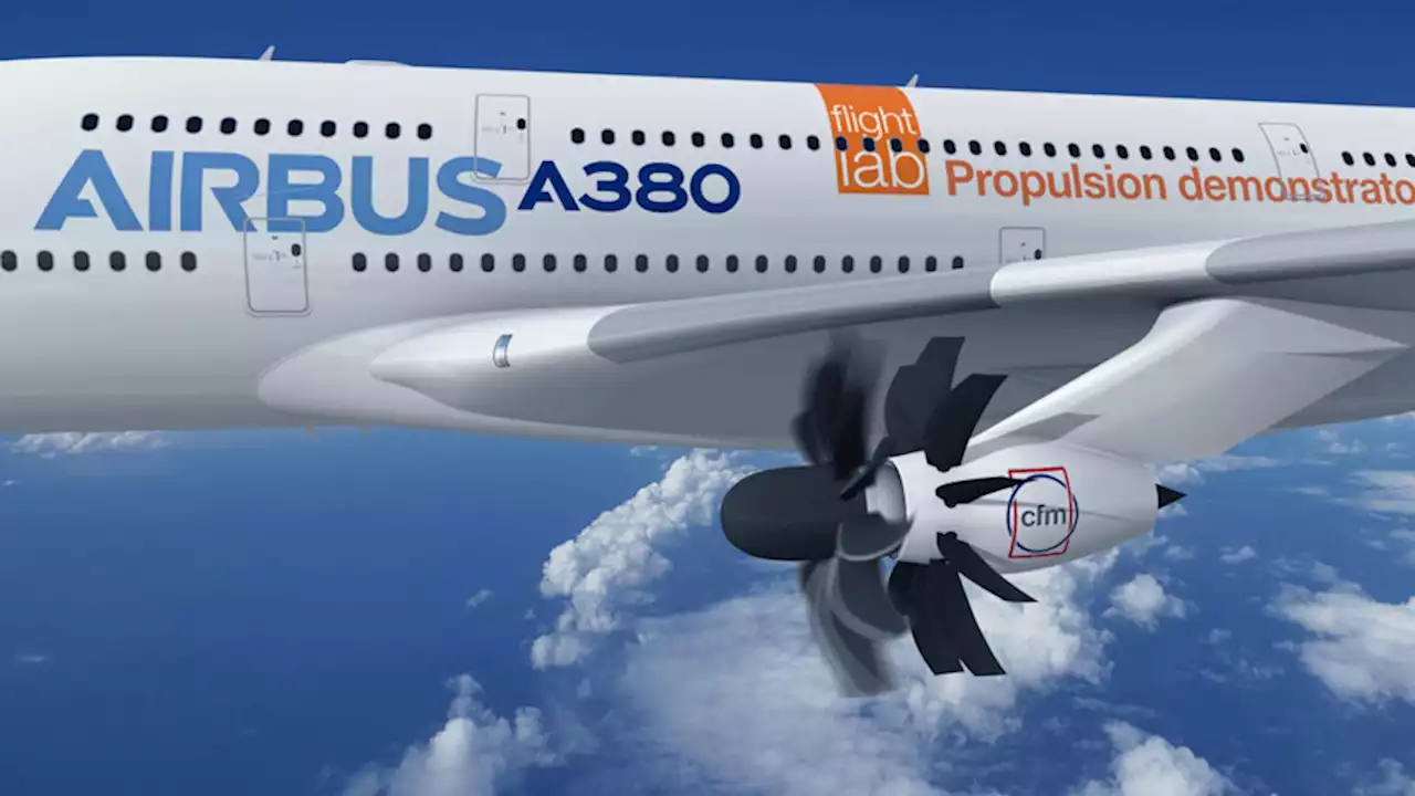 Airbus’ retro-looking open fan engine design could cut CO2 emissions