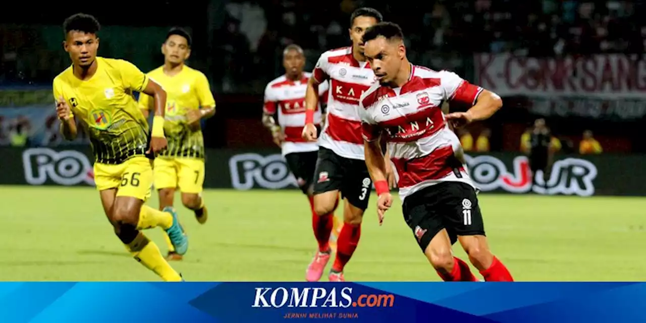 Hasil dan Klasemen Liga 1 2022-2023: Persija Takluk, Madura United Pesta 8 Gol