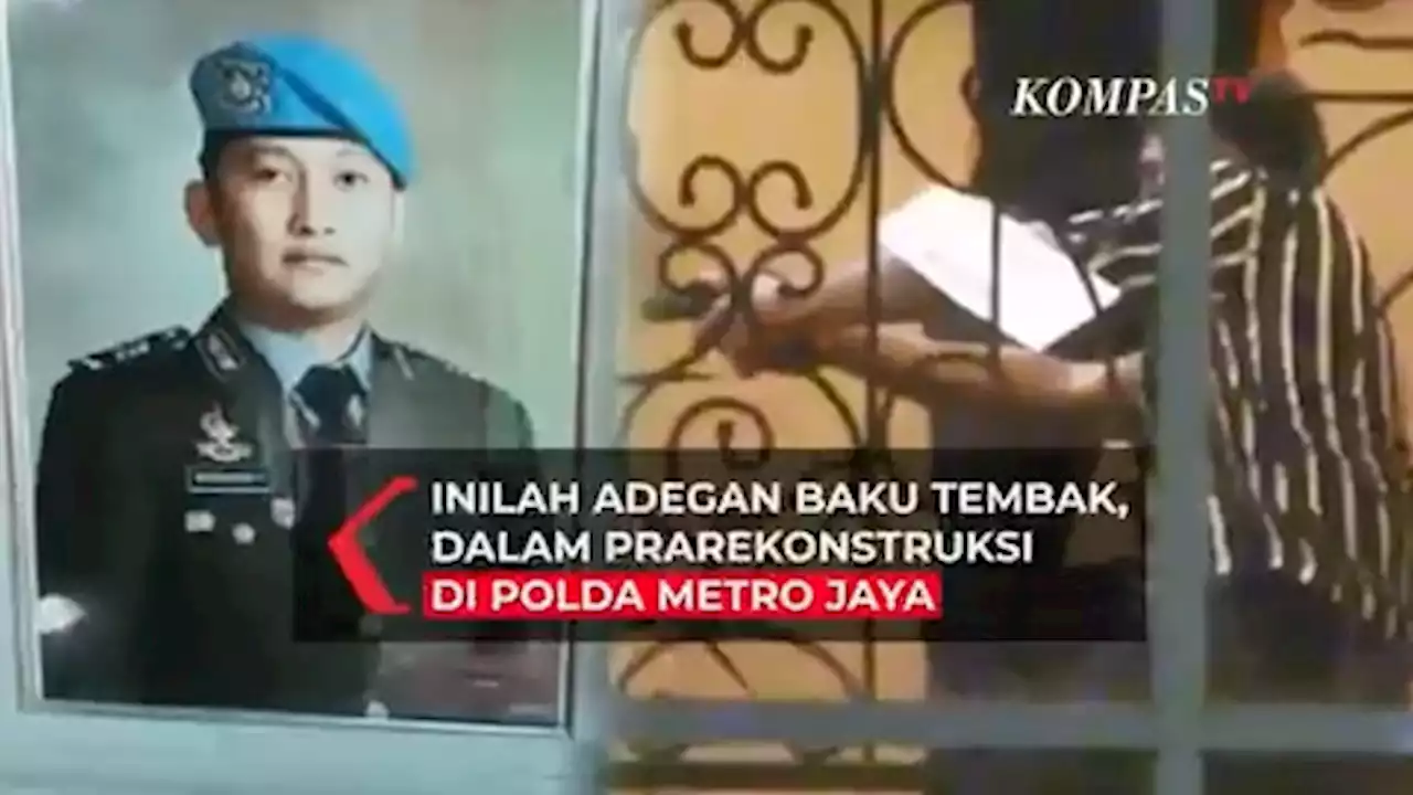 Inilah Adegan Baku Tembak Brigadir J, Dalam Prarekonstruksi di Polda Metro Jaya Pada Jumat Malam