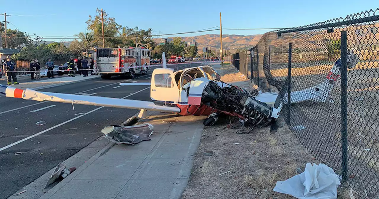 Pilot seriously injured in small-plane crash on San Jose street