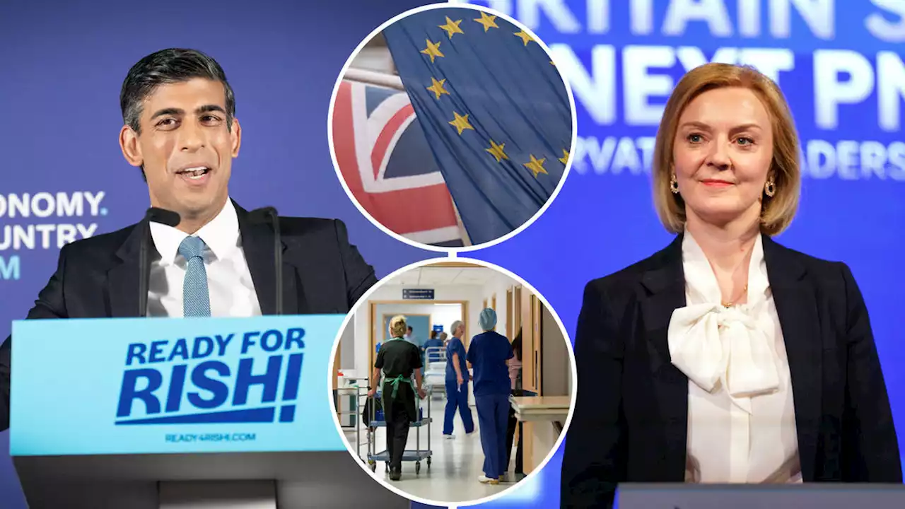 Truss pledges to review all EU laws as Sunak vows to tackle NHS backlog