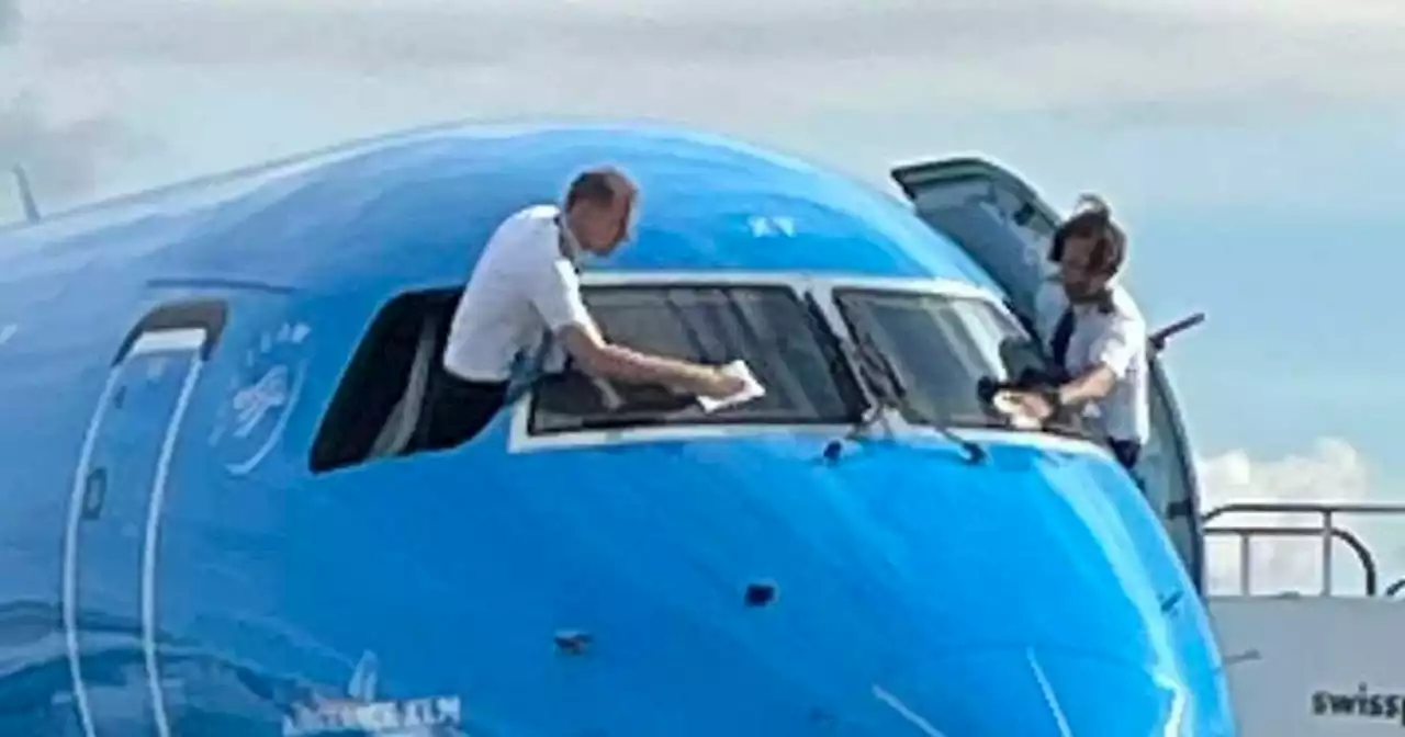 Pilots spotted cleaning own planes at Leeds Bradford Airport