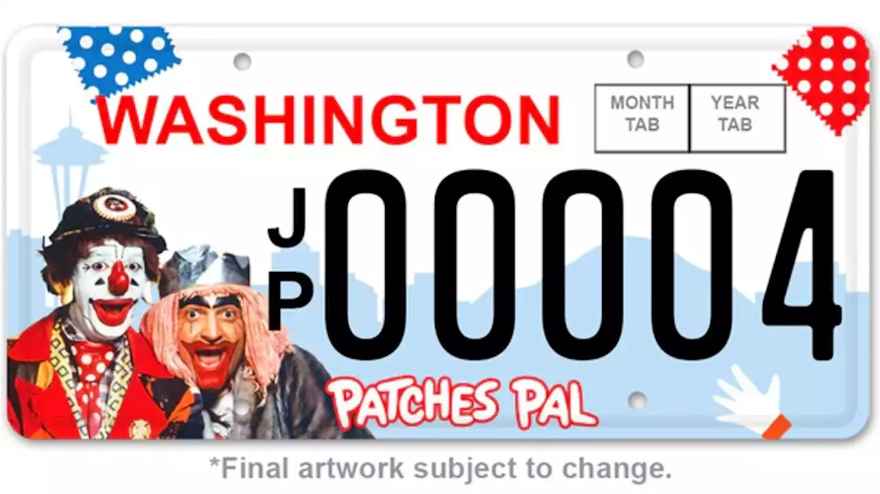 WA honoring J. P. Patches with new, limited-edition license plate