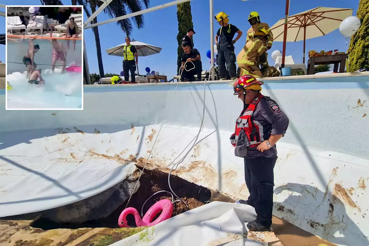 Israeli couple arrested after man dies in pool sinkhole