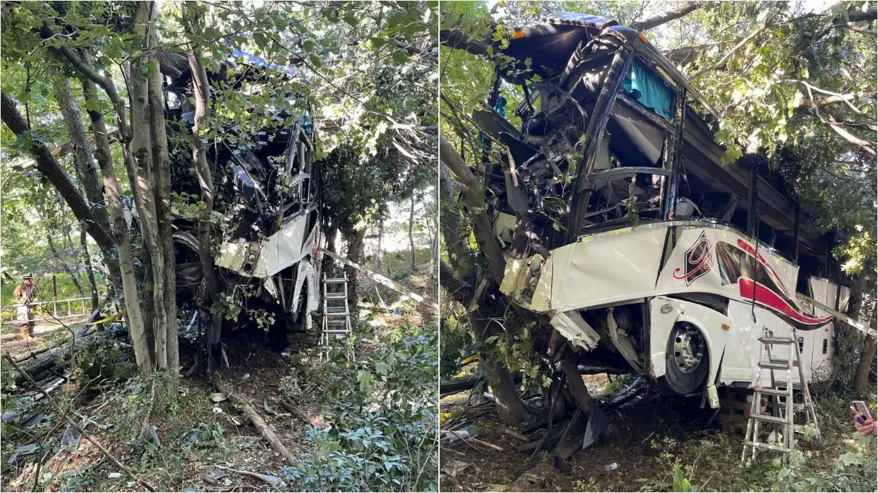 Driver won’t be charged in central Pa. bus crash that injured 30