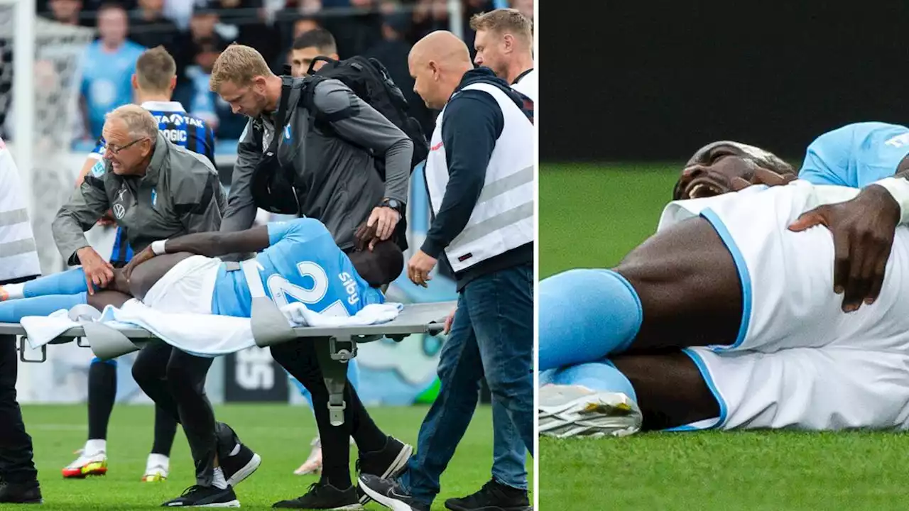 Fotboll: Malmö FF:s nyförvärv Mahame Siby bars av på bår efter skada