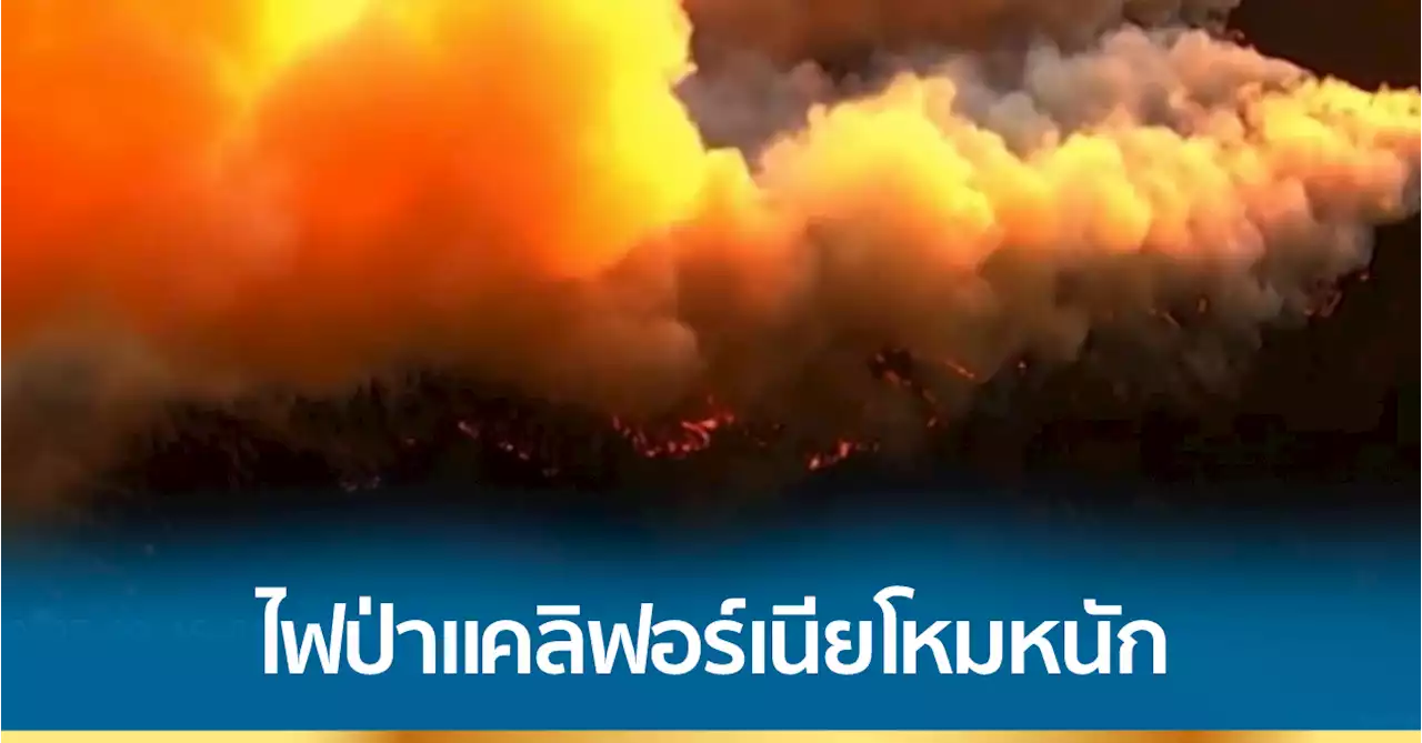 ไฟเผาผลาญป่าในแคลิฟอร์เนีย 6.5 ล้าน ตร.ม.-เร่งอพยพประชาชน