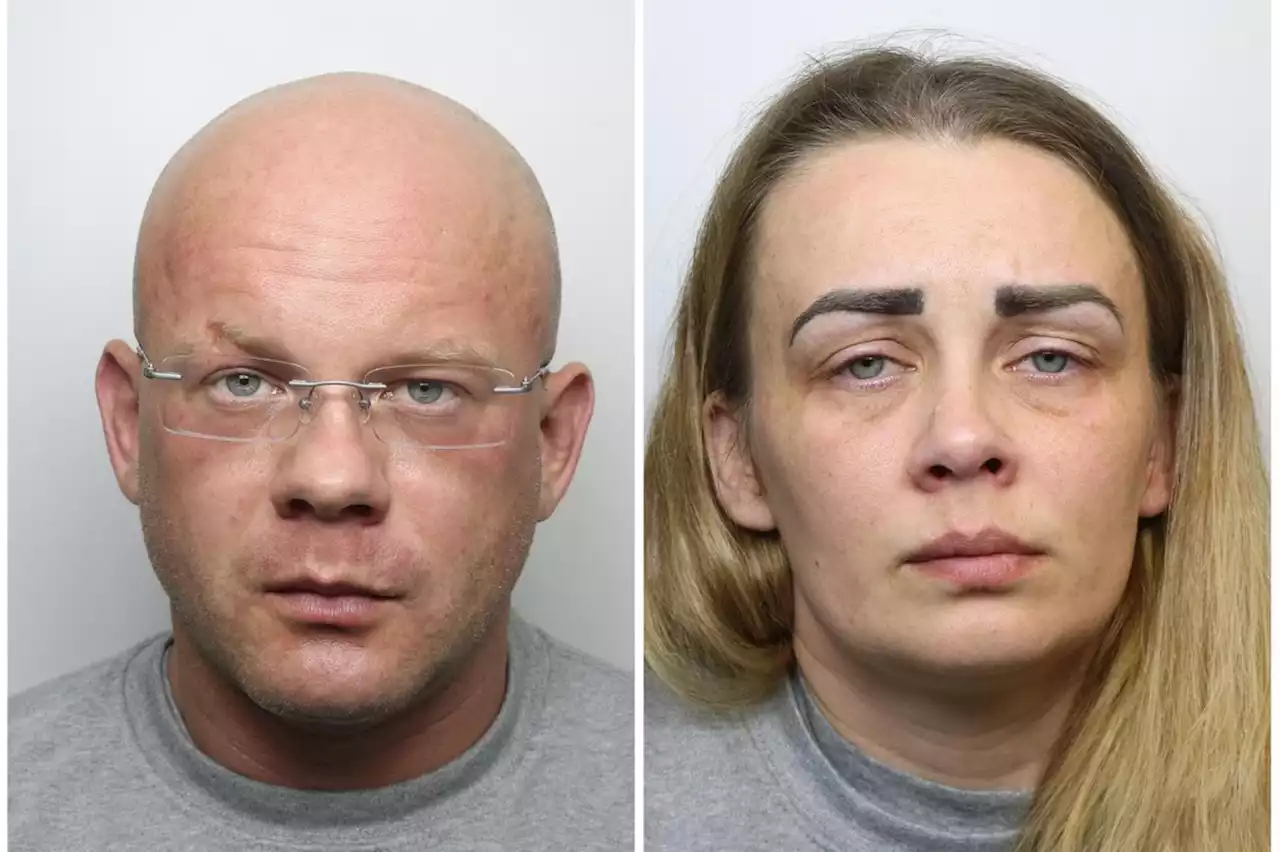 The faces of the evil mother and stepdad who tortured their son to death