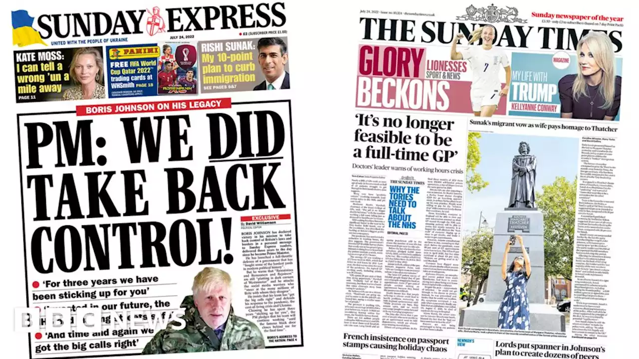 Newspaper headlines: 'We took back control' and GP working hours 'crisis'