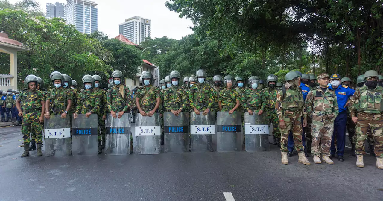 Sri Lanka swears in new president as soldiers crack down on protesters