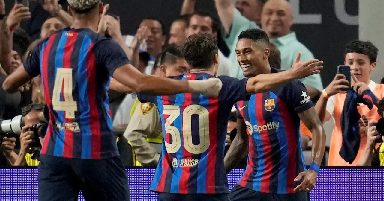 Raphinha la clavó en el ángulo y Barcelona festejó en el clásico ante Real Madrid en Las Vegas