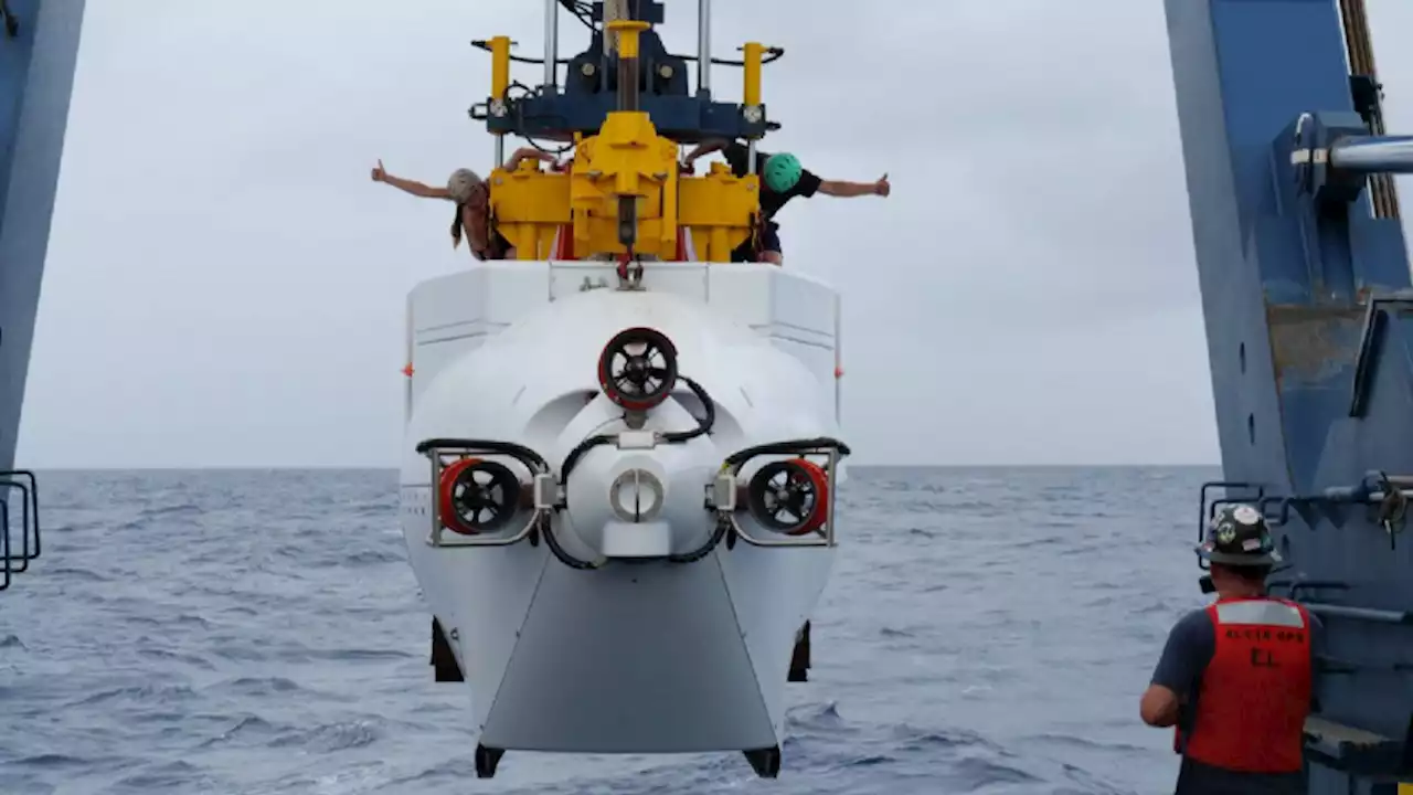 Human-occupied submersible makes historic dive by reaching a depth of 21,325 feet