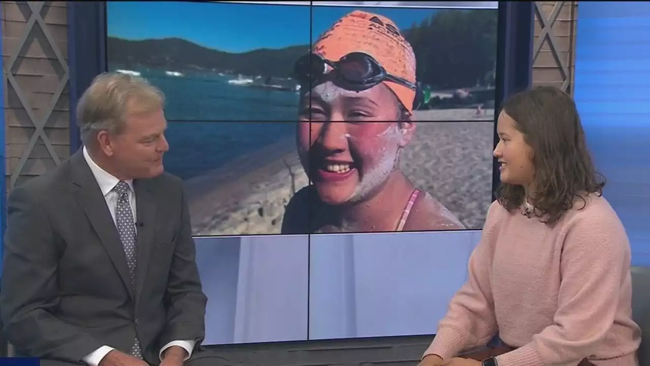 14 year old breaks swimming record in Lake Tahoe