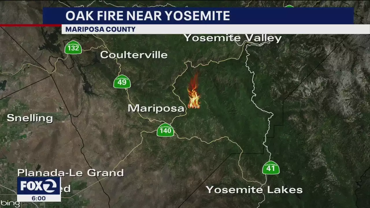 Bay Area firefighters help battle wildfire near Yosemite