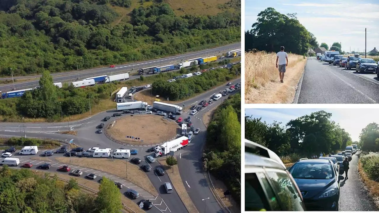 Move over, Dover: Folkestone becomes centre of 'holiday hell' amid huge Eurotunnel queues