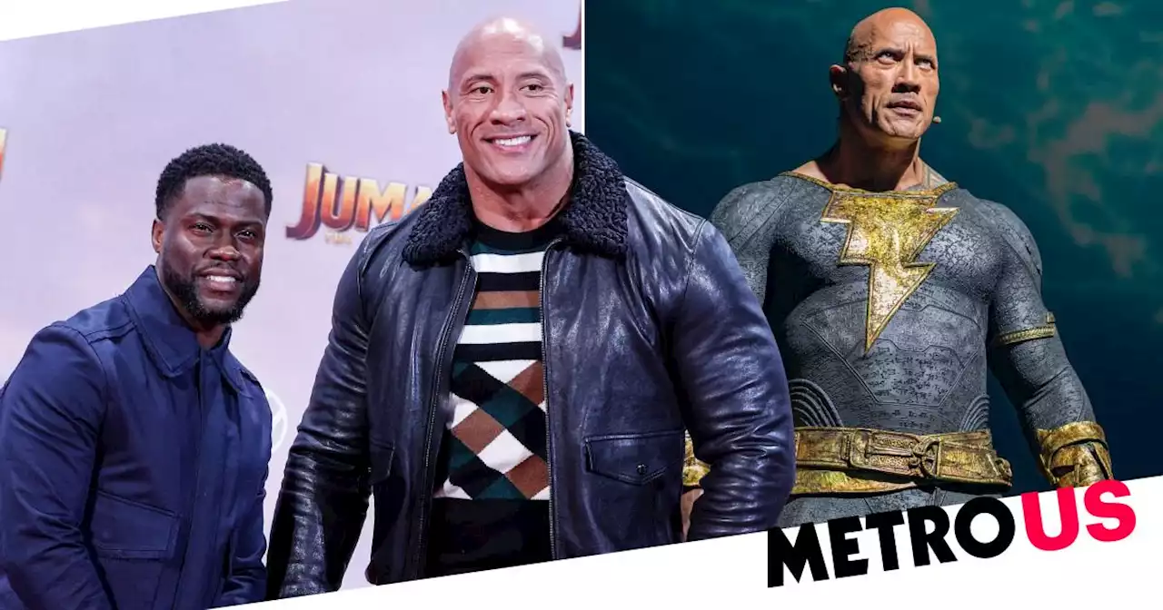 Dwayne Johnson takes aim at friend Kevin Hart at Comic-Con